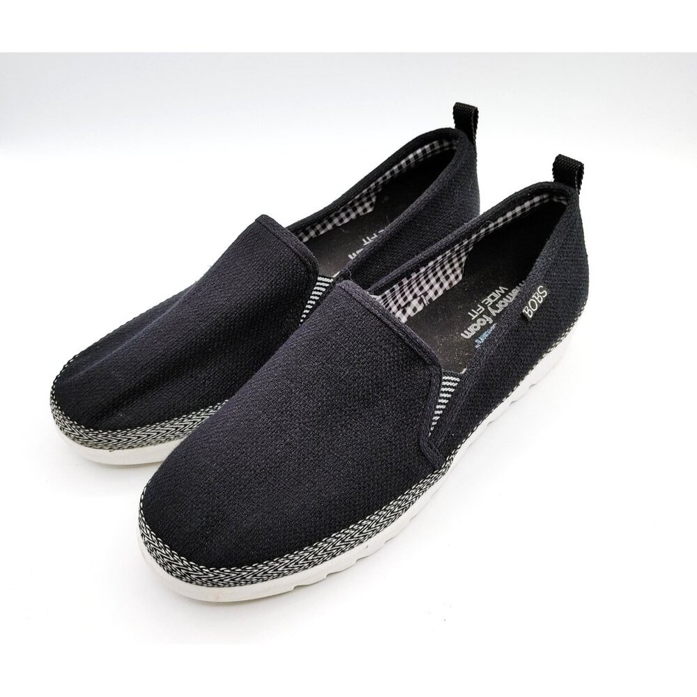 Bobs From Skechers 113991 Pleasant Harmony Vegan Women’s Shoes Size 9 Black